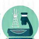 A stylized icon representing laboratory testing, with a beaker, microscope, and data charts, set against a clean background. Focus on precision and data-driven analysis.